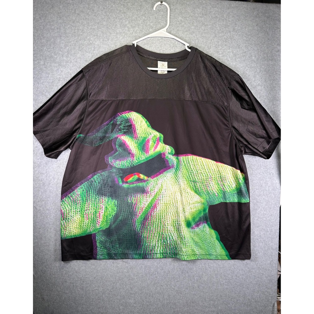 Disney Parks Oogie Boogie Jersey Shirt Mens XL Nightmare Before Christmas Mesh